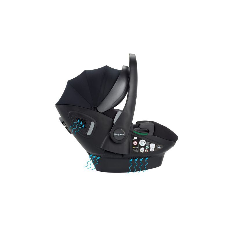 BABYMORE KAI TRAVEL SYSTEM PECAN WITH BASE - FOREST GREY