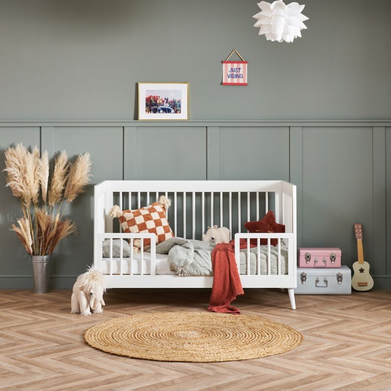 Rosy Brown OBABY MAYA COT BED - NORDIC WHITE