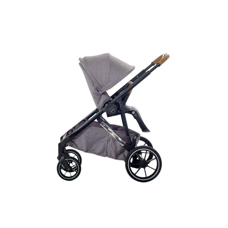 Dark Slate Gray MEE-GO UNO PLUS 2 IN 1 PRAM & PUSHCHAIR - GREY CHROME