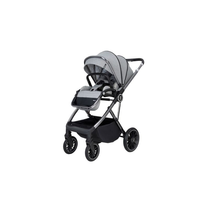 Dark Slate Gray BABYMORE CHIA 2 IN 1 PRAM & PUSHCHAIR – PEARL GREY