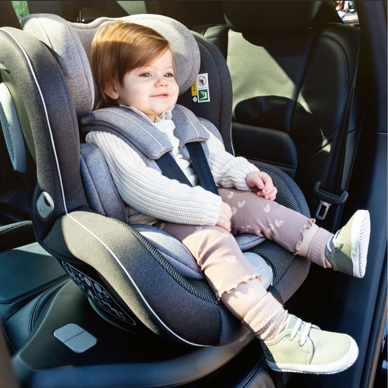 Babymore Kola 360° i-Size Car Seat 40-105cm 0-4 years - Grey
