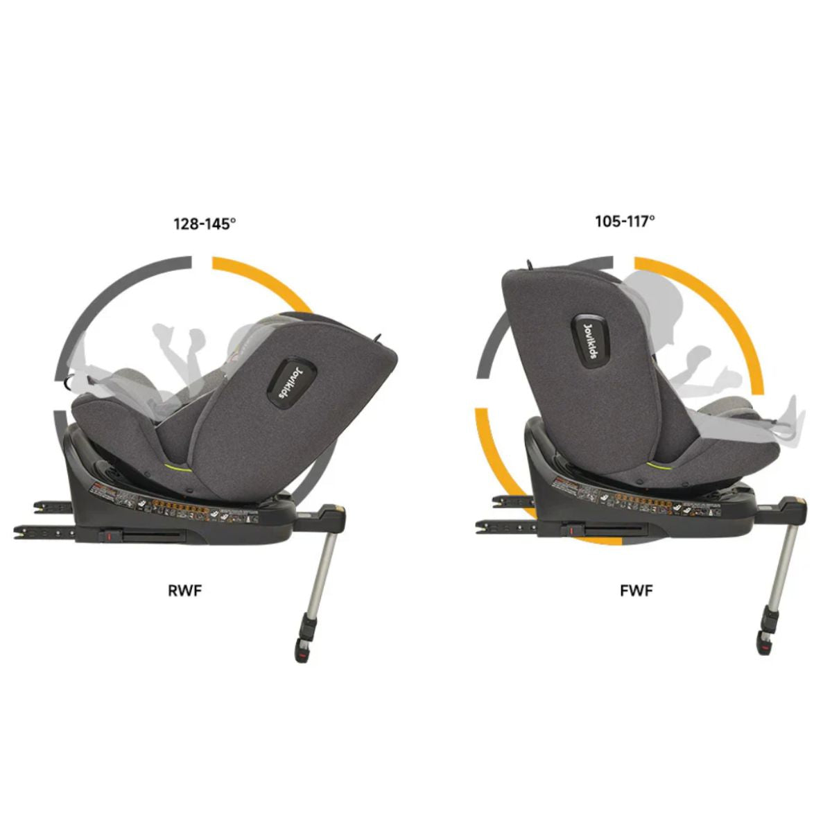 Jovikids Ranger 360° Swivel Convertible i-Size Car Seat 40-150cm – From Birth to 12 Years