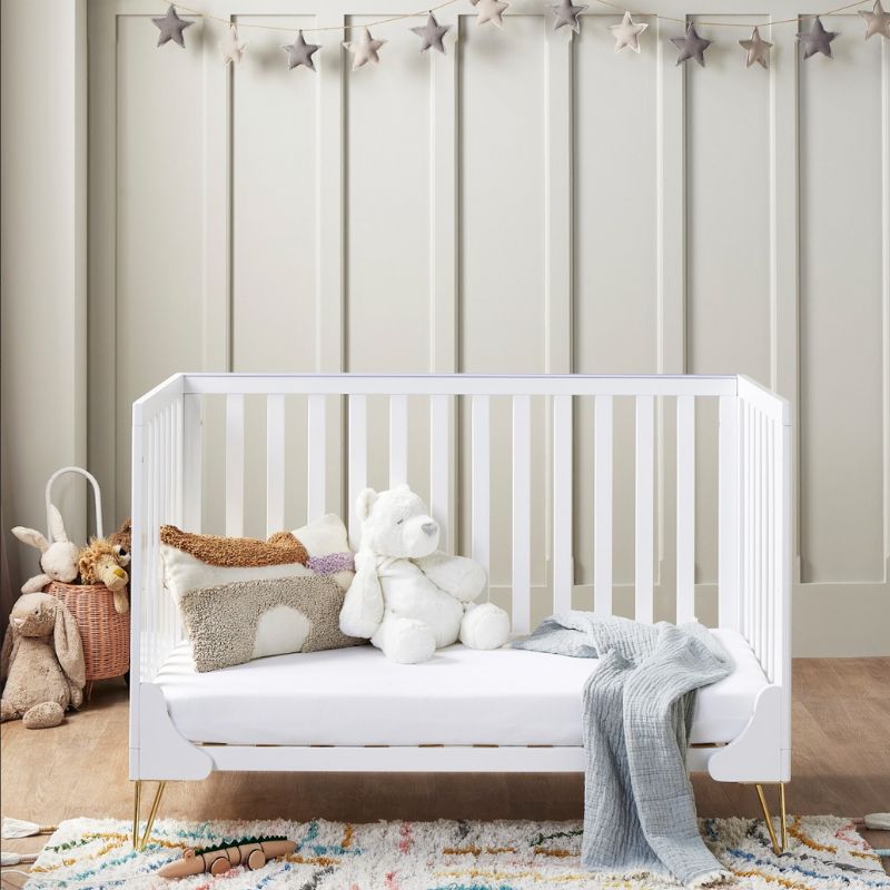 Babymore Kimi Cot Bed – White