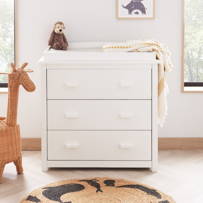 Babymore Eva 3 Piece Nursery Furniture Set – White - Prime Baby Gear