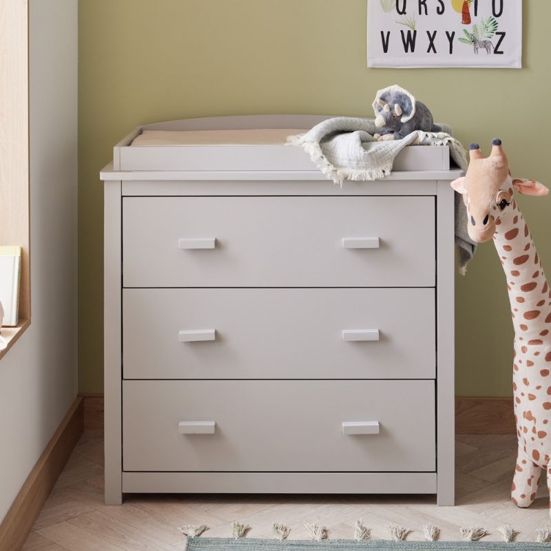 Babymore Stella 3 Piece Nursery Furniture Set – Grey