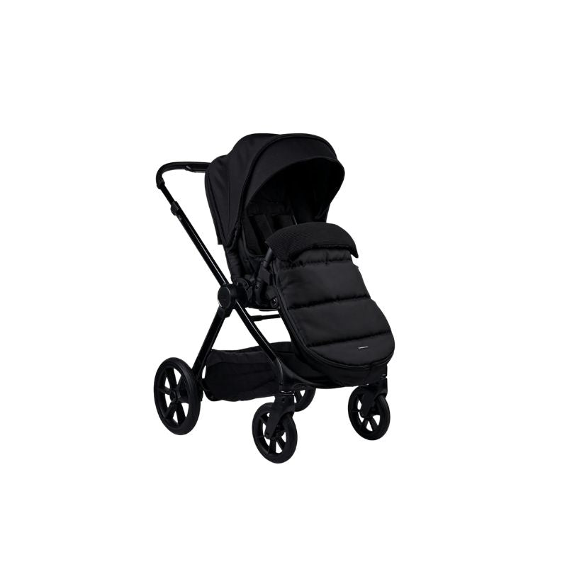 Bababing Raffi MKII - 12 Piece Travel Bundle + Spin Car Seat & ISOFIX base - Gloss Black