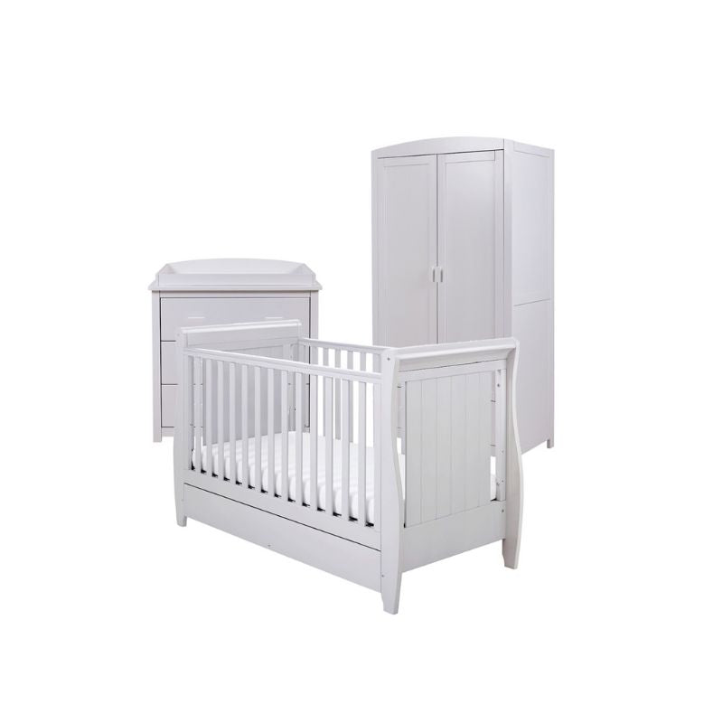 Babymore Stella 3 Piece Nursery Furniture Set – Grey