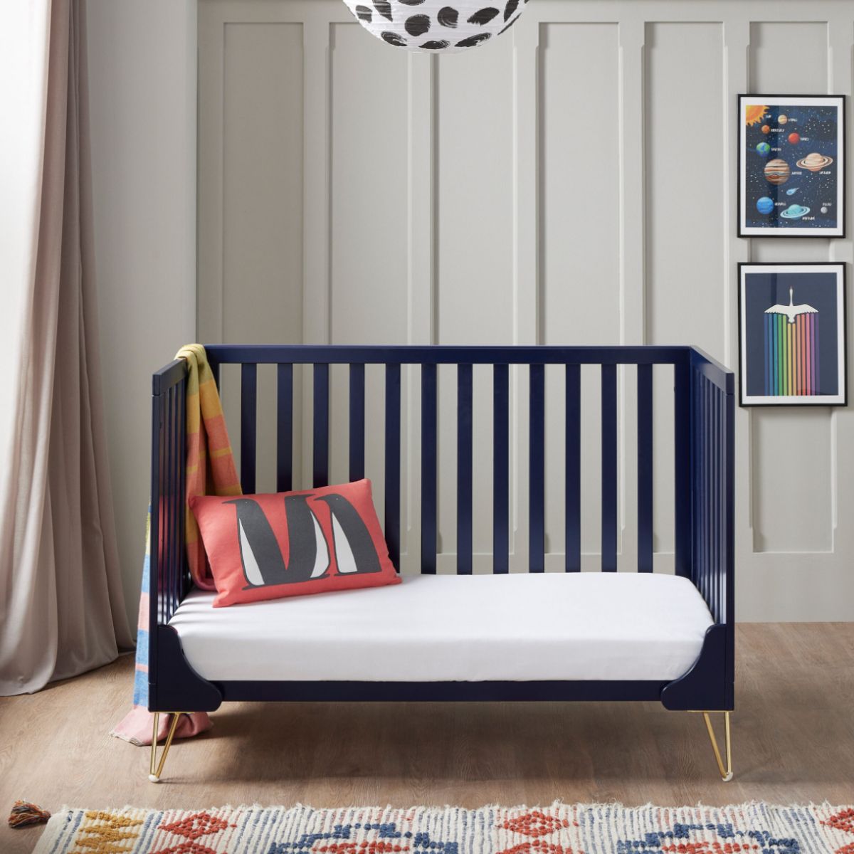 Babymore Kimi Cot Bed – Midnight