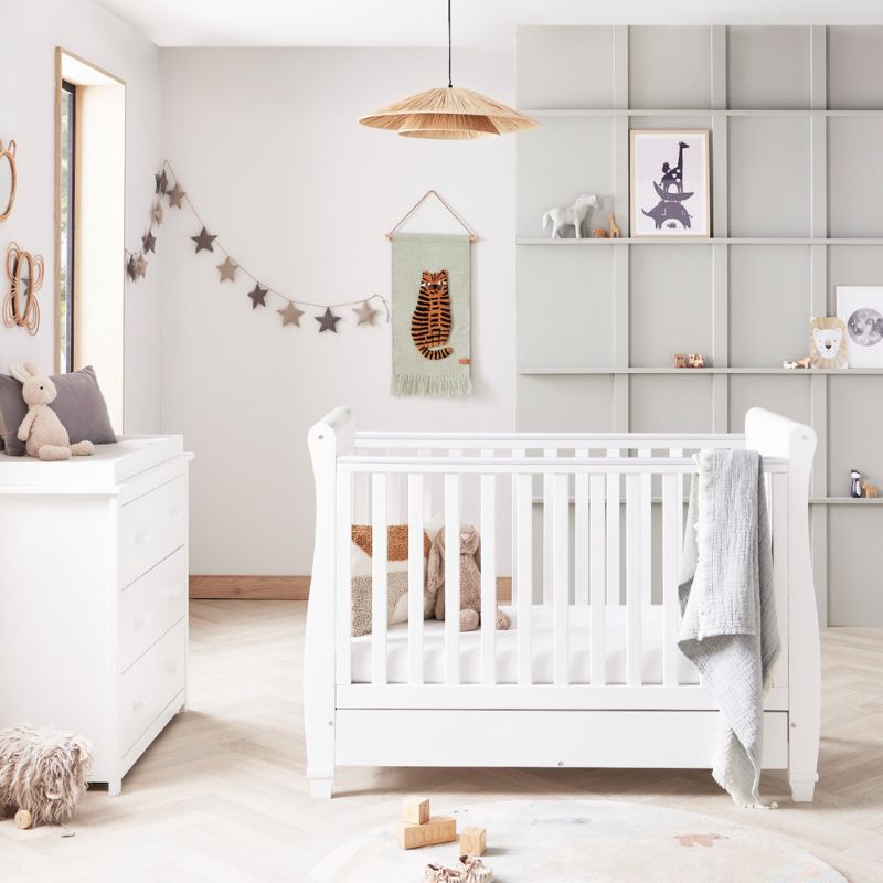 Babymore Eva 2 Piece Nursery Furniture Set – White