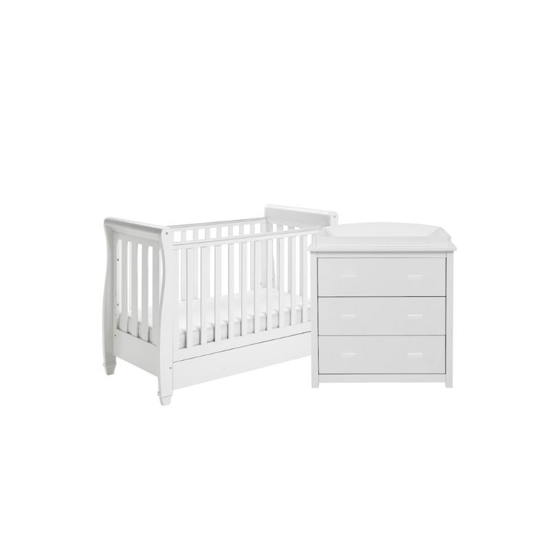 Babymore Eva 2 Piece Nursery Furniture Set – White