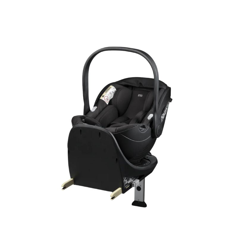Bababing Raffi MKII - 12 Piece Travel Bundle + Spin Car Seat & ISOFIX base - Gloss Black