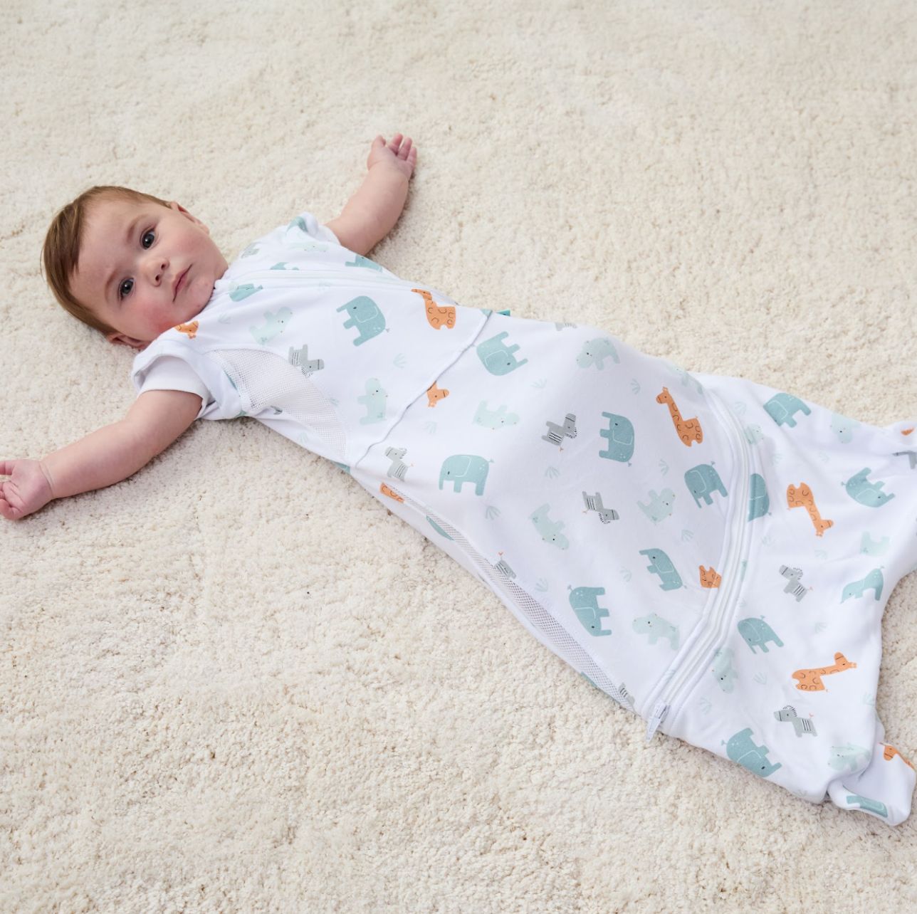 2.5 Tog Cuddle to Sleep Bag Animal Safari