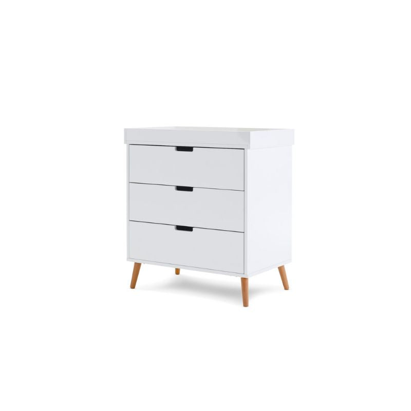 Lavender OBABY MAYA CHANGING UNIT - WHITE + NATURAL