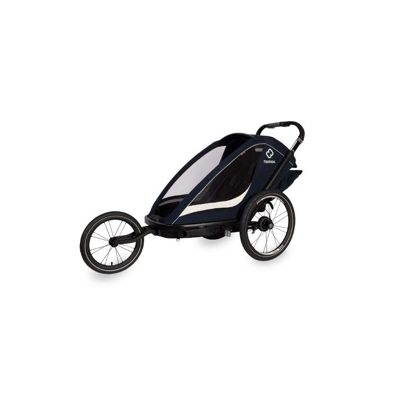 HAMAX BREEZE CHILD BIKE TRAILER - NAVY + CREAM