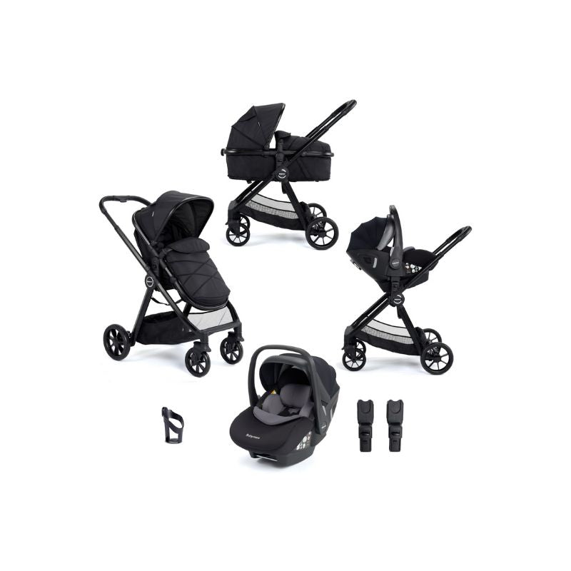 Babymore Mimi Travel System Pecan + I-Size Car Seat – Black