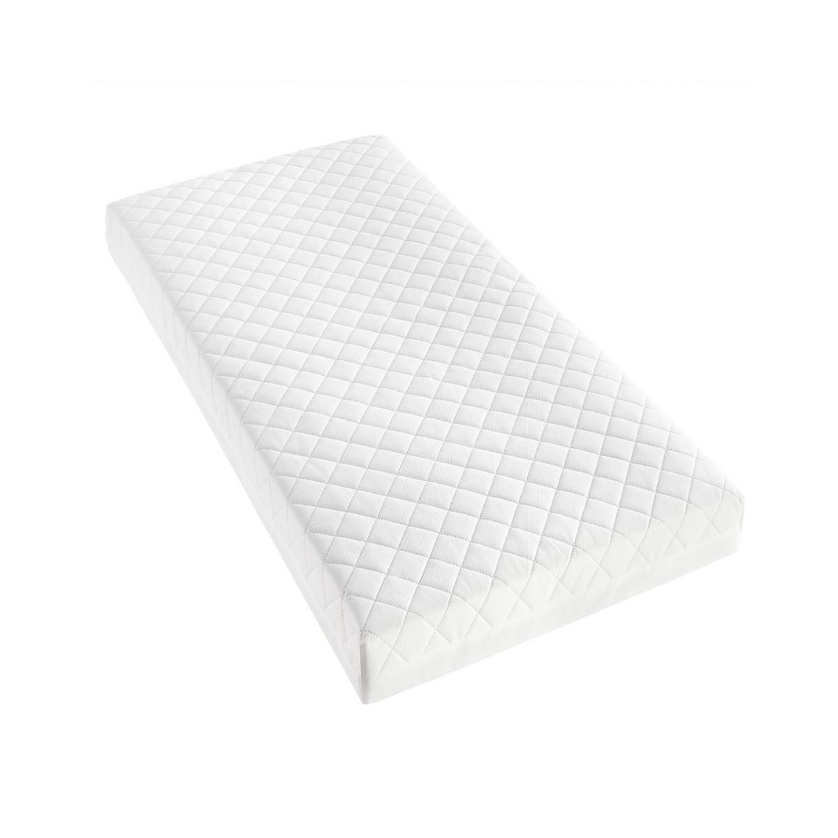 Babymore Deluxe Sprung Cot Bed Mattress – 140 x 70 cm - White