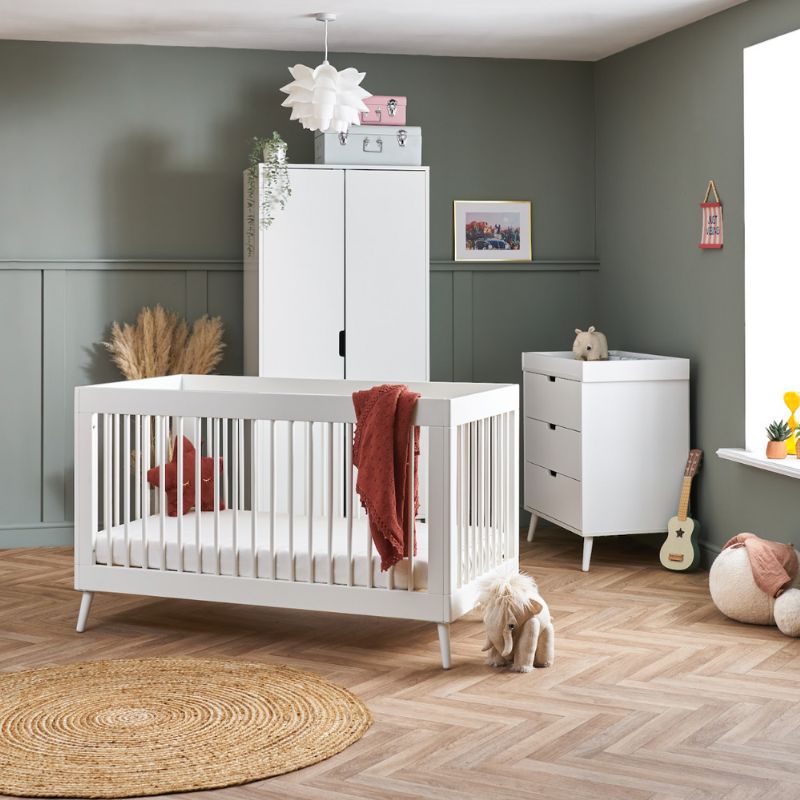 Rosy Brown OBABY MAYA 3 PIECE ROOM SET - NORDIC WHITE