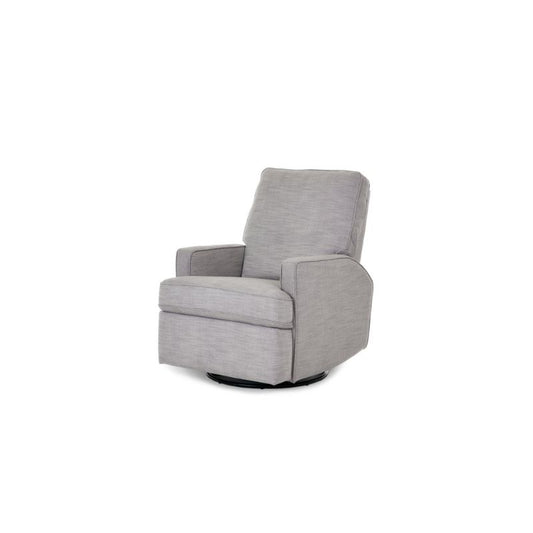 Dark Gray OBABY MADISON SWIVEL GLIDER RECLINER CHAIR - PEBBLE