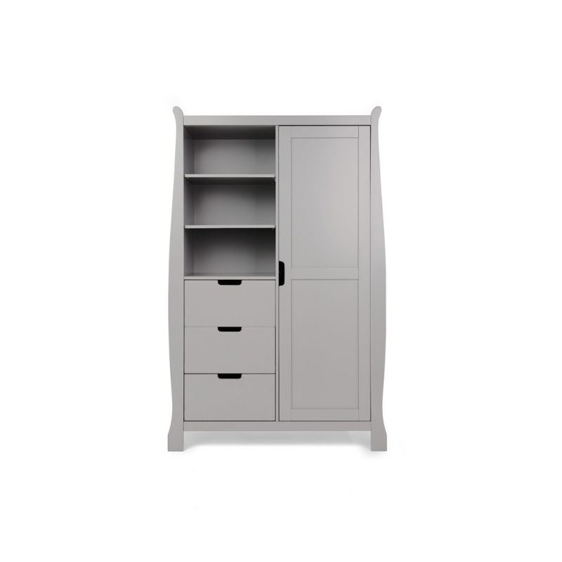 OBaby Stamford Luxe Sleigh 3 Piece Room Set - Warm Grey