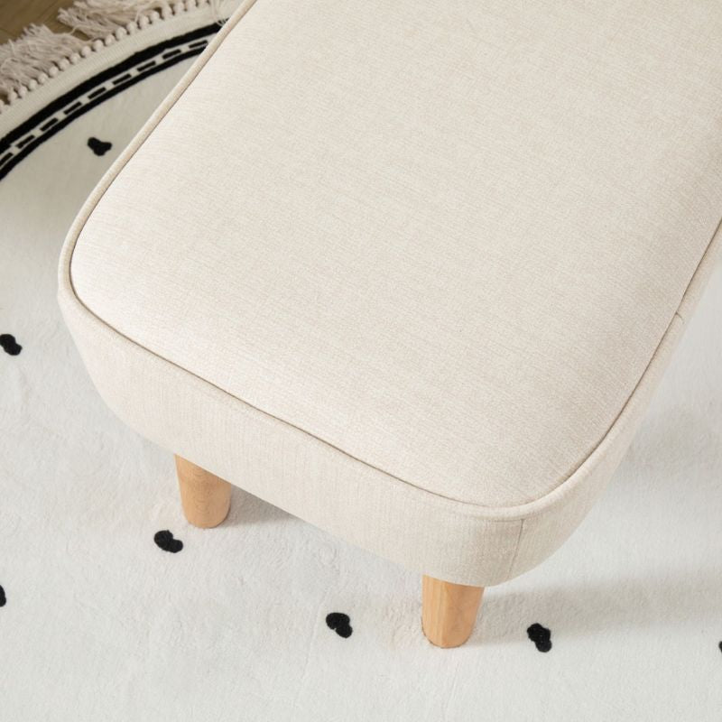 Babymore Ida Nursing Chair with Footstool – Ivory