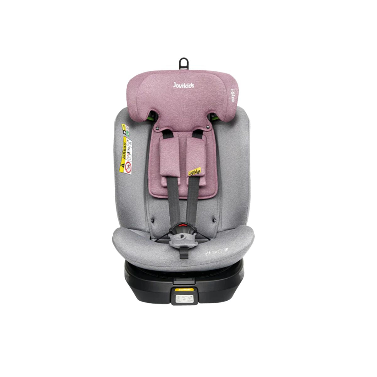 Jovikids Ranger 360° Swivel Convertible i-Size Car Seat 40-150cm – From Birth to 12 Years - Pink