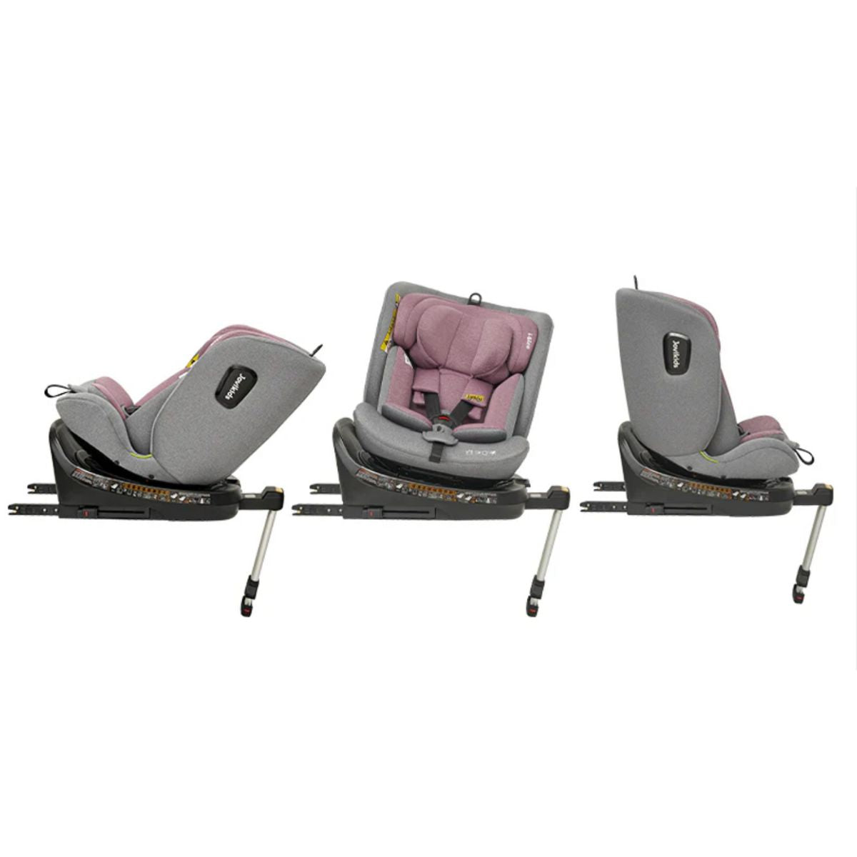 Jovikids Ranger 360° Swivel Convertible i-Size Car Seat 40-150cm – From Birth to 12 Years - Pink