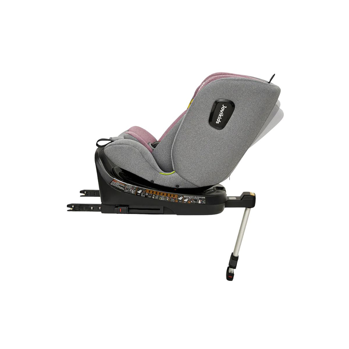 Jovikids Ranger 360° Swivel Convertible i-Size Car Seat 40-150cm – From Birth to 12 Years - Pink
