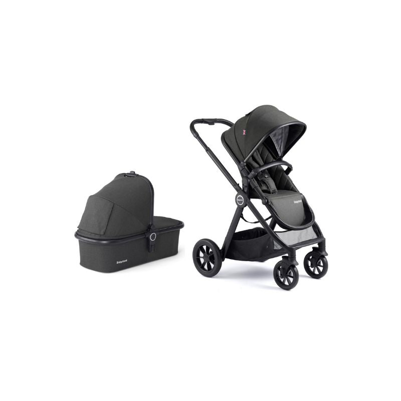 Babymore Memore V2 Travel System Pecan with Base - Black