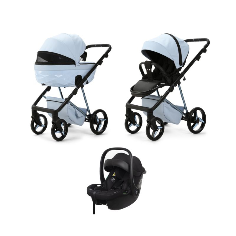Mee-go Milano Quantum 3-in-1 Pram & Pushchair - Powder Blue