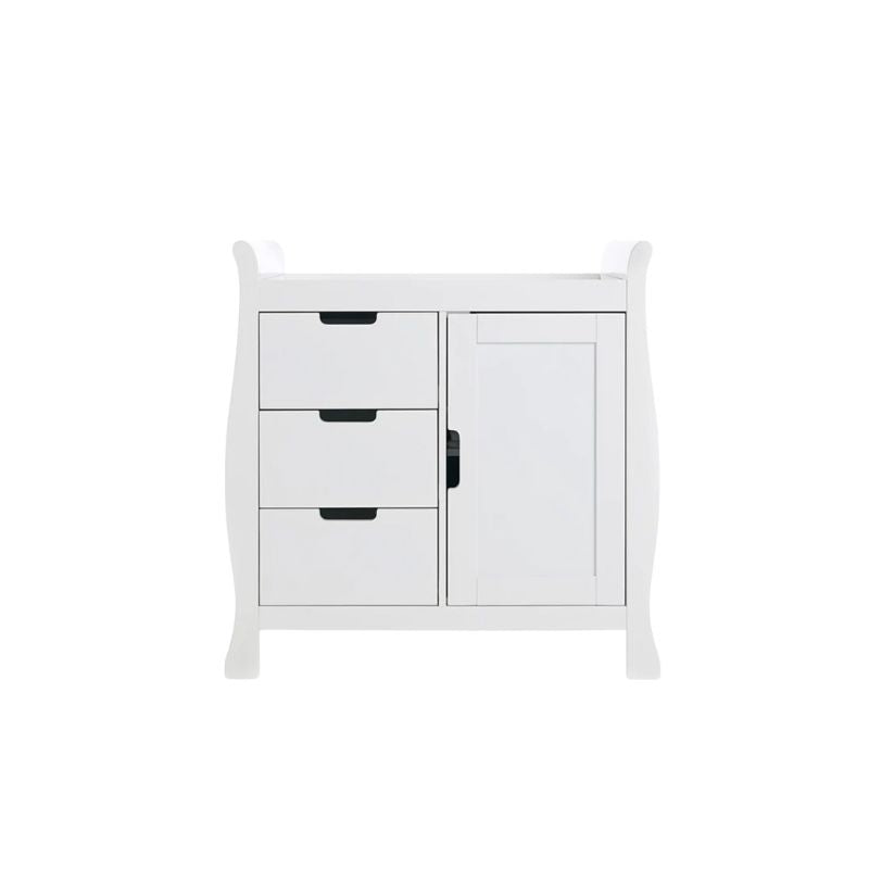 OBaby Stamford Sleigh Closed Changing Unit - White