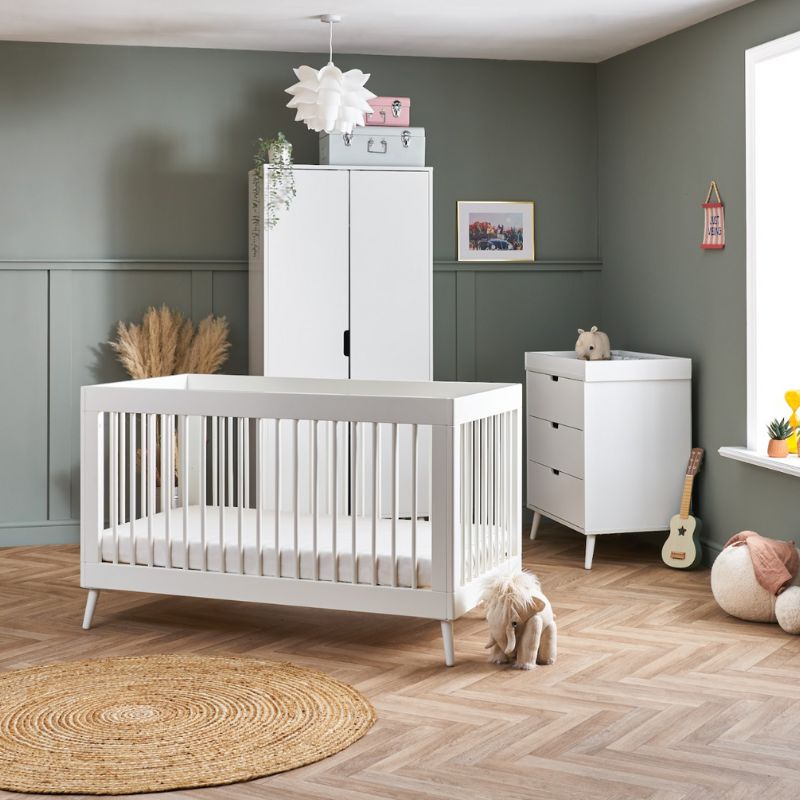 Rosy Brown OBABY MAYA 3 PIECE ROOM SET - NORDIC WHITE