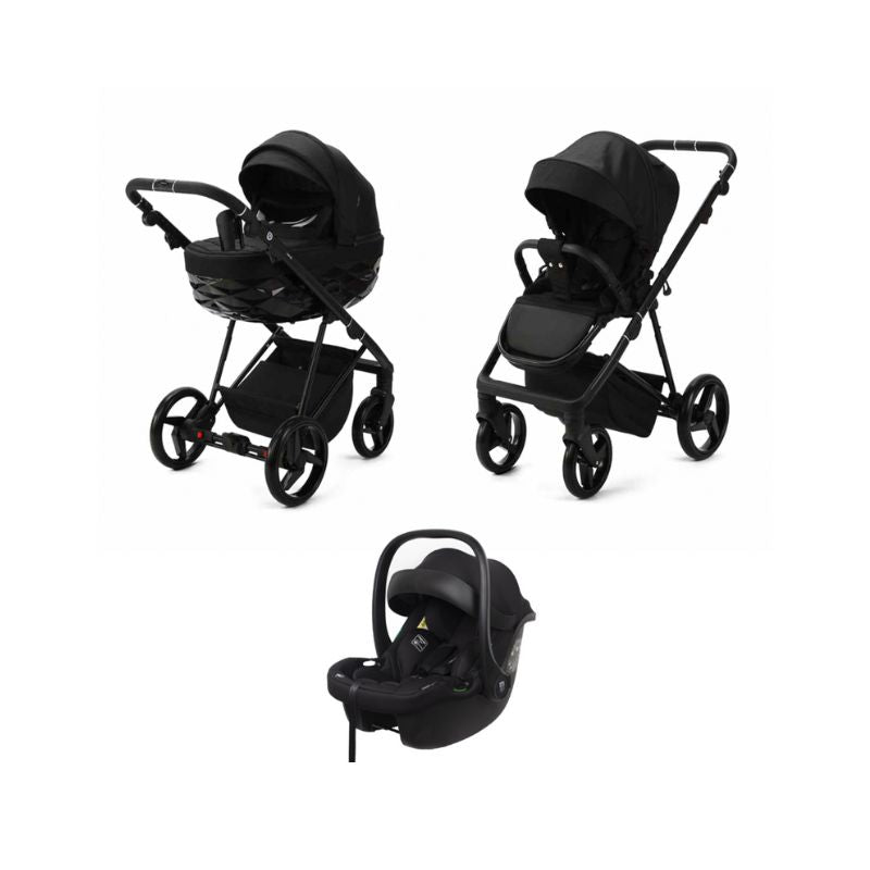 Mee-go Milano Quantum 3-in-1 Pushchair - Carbon Black