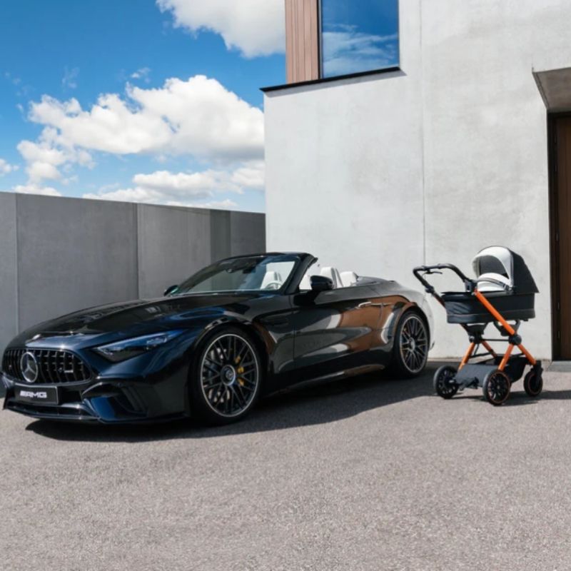Mercedes AMG GT² Pram & Pushchair Bundle by Hartan - Magma beam