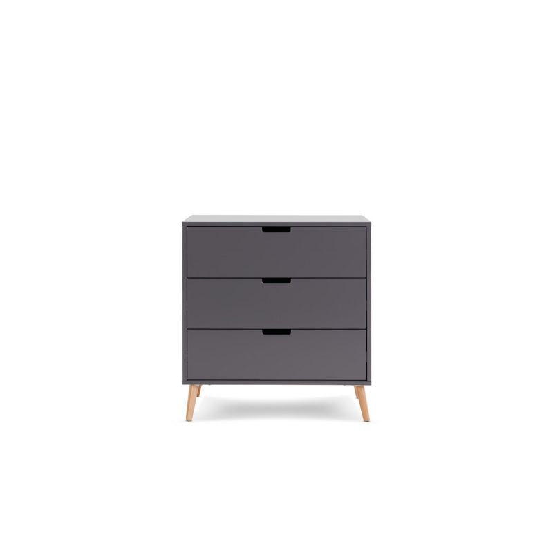 Dim Gray OBABY MAYA CHANGING UNIT - SLATE + NATURAL