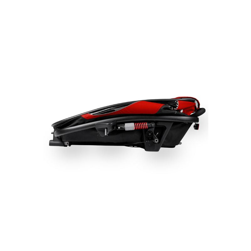 HAMAX OUTBACK TWIN CHILD BIKE TRAILER - RED + BLACK