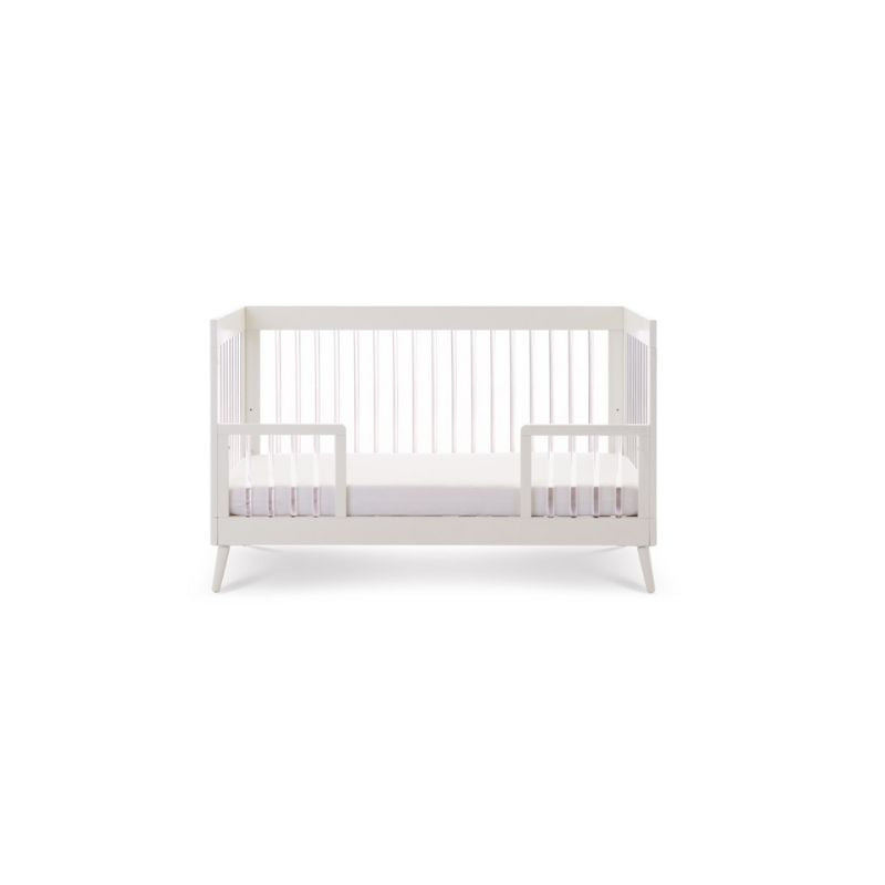 Light Gray OBABY MAYA COT BED - WHITE + ACRYLIC