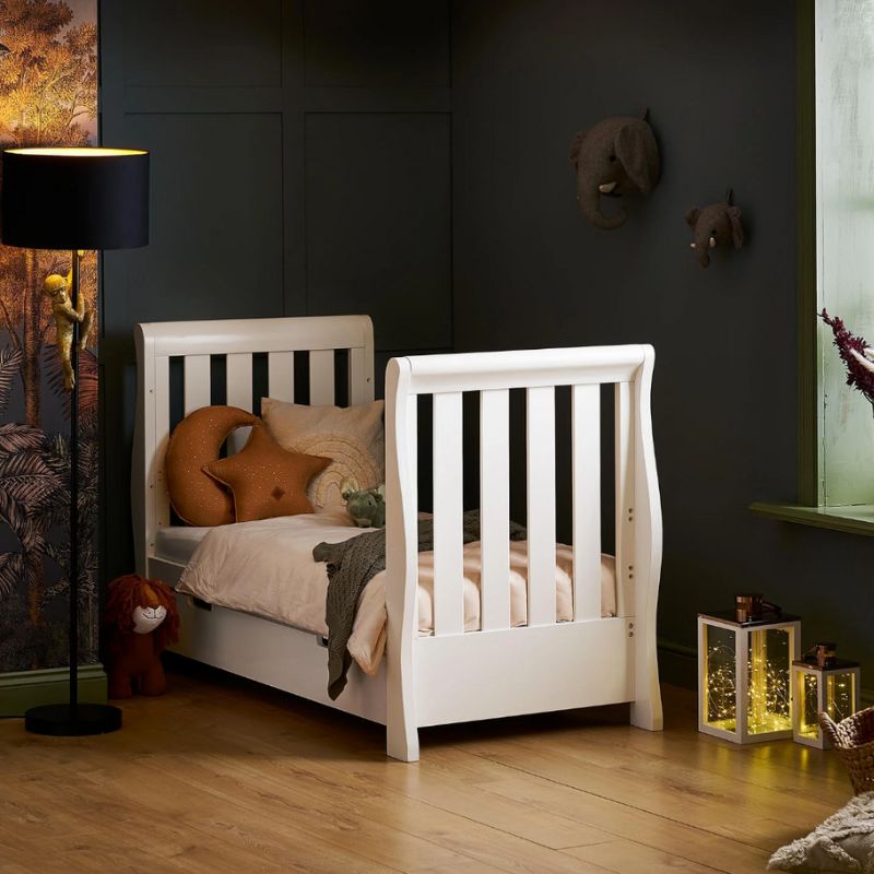 OBaby Stamford Luxe Sleigh 3 Piece Room Set - White