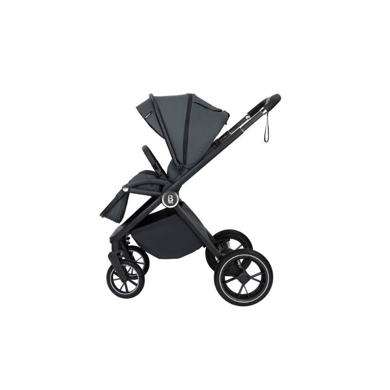 Dark Slate Gray BABYMORE KAI 2 IN 1 PRAM & PUSHCHAIR - FOREST GREY