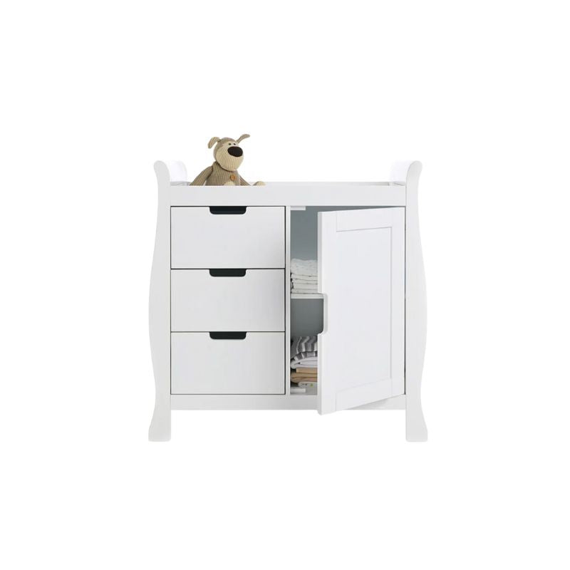 OBaby Stamford Sleigh Closed Changing Unit - White