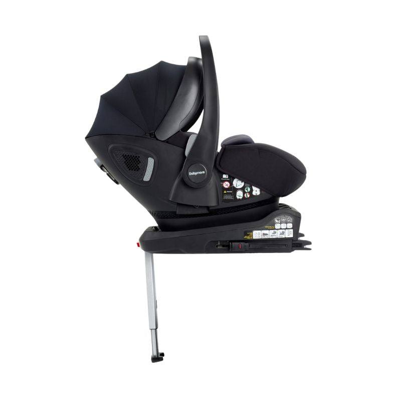 Babymore Pecan i-Size Baby Car Seat with Isofix Base - Black