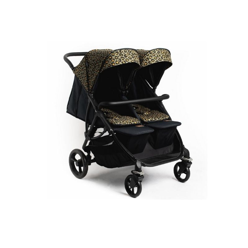 Roma Pram Gemini Double Stroller Bundle - Khaki