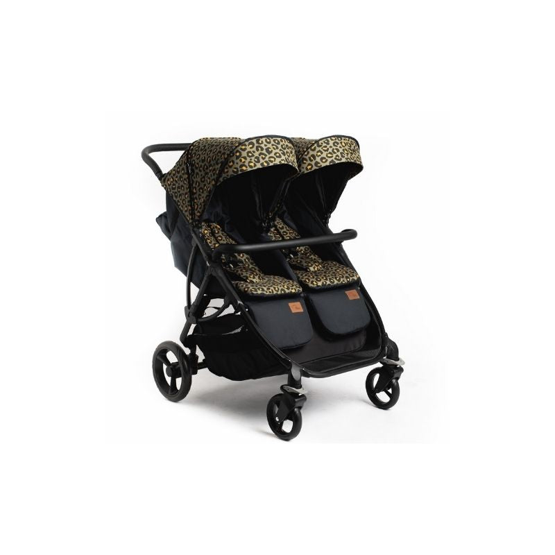 Roma Pram Gemini Double Stroller Bundle - Khaki