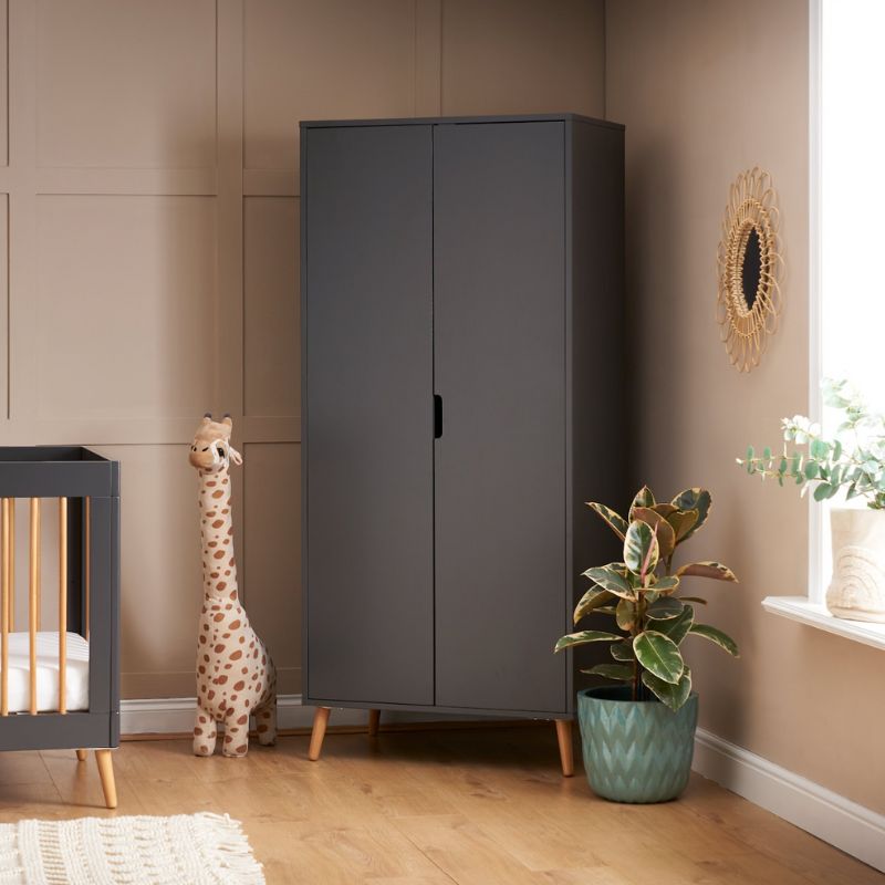 Dim Gray OBABY MAYA 3 PIECE ROOM SET - SLATE + NATURAL