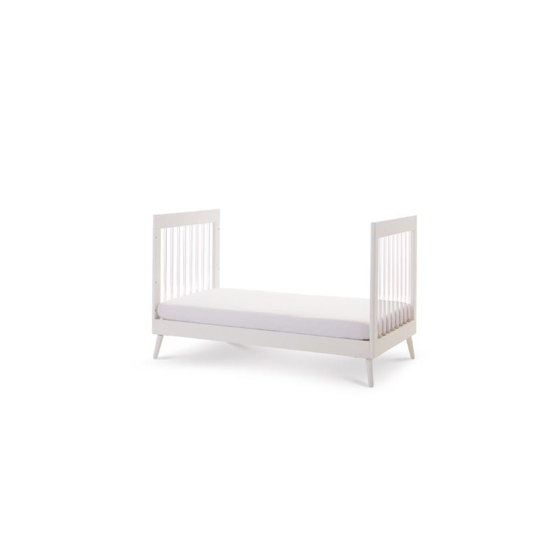 Light Gray OBABY MAYA COT BED - WHITE + ACRYLIC
