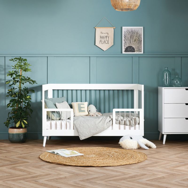 Light Slate Gray OBABY MAYA 2 PIECE ROOM SET - WHITE + ACRYLIC
