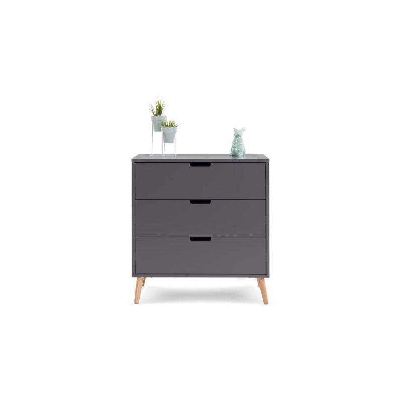 Dim Gray OBABY MAYA CHANGING UNIT - SLATE + NATURAL