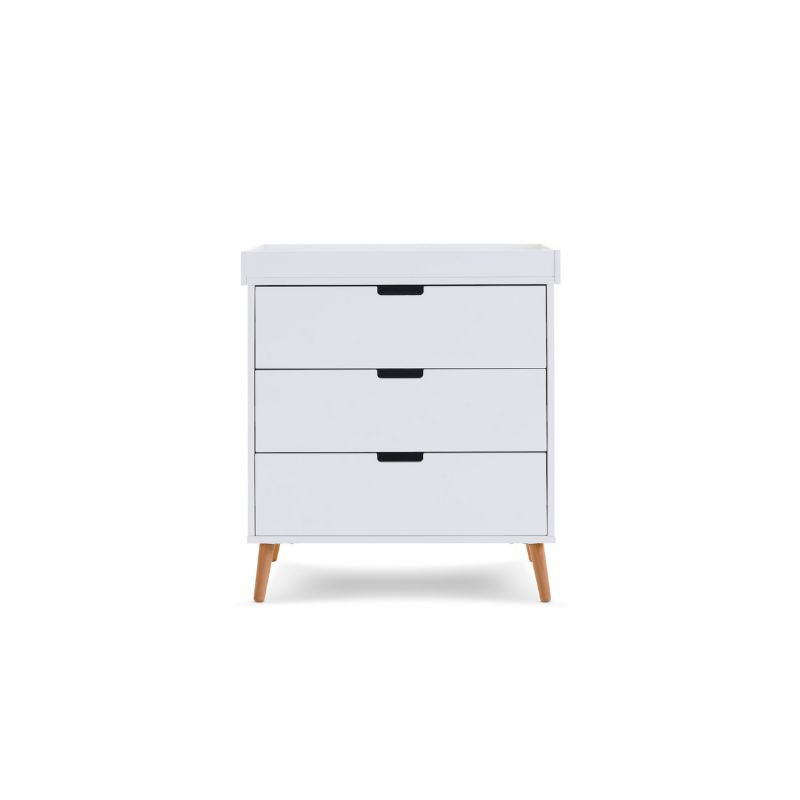 Lavender OBABY MAYA CHANGING UNIT - WHITE + NATURAL