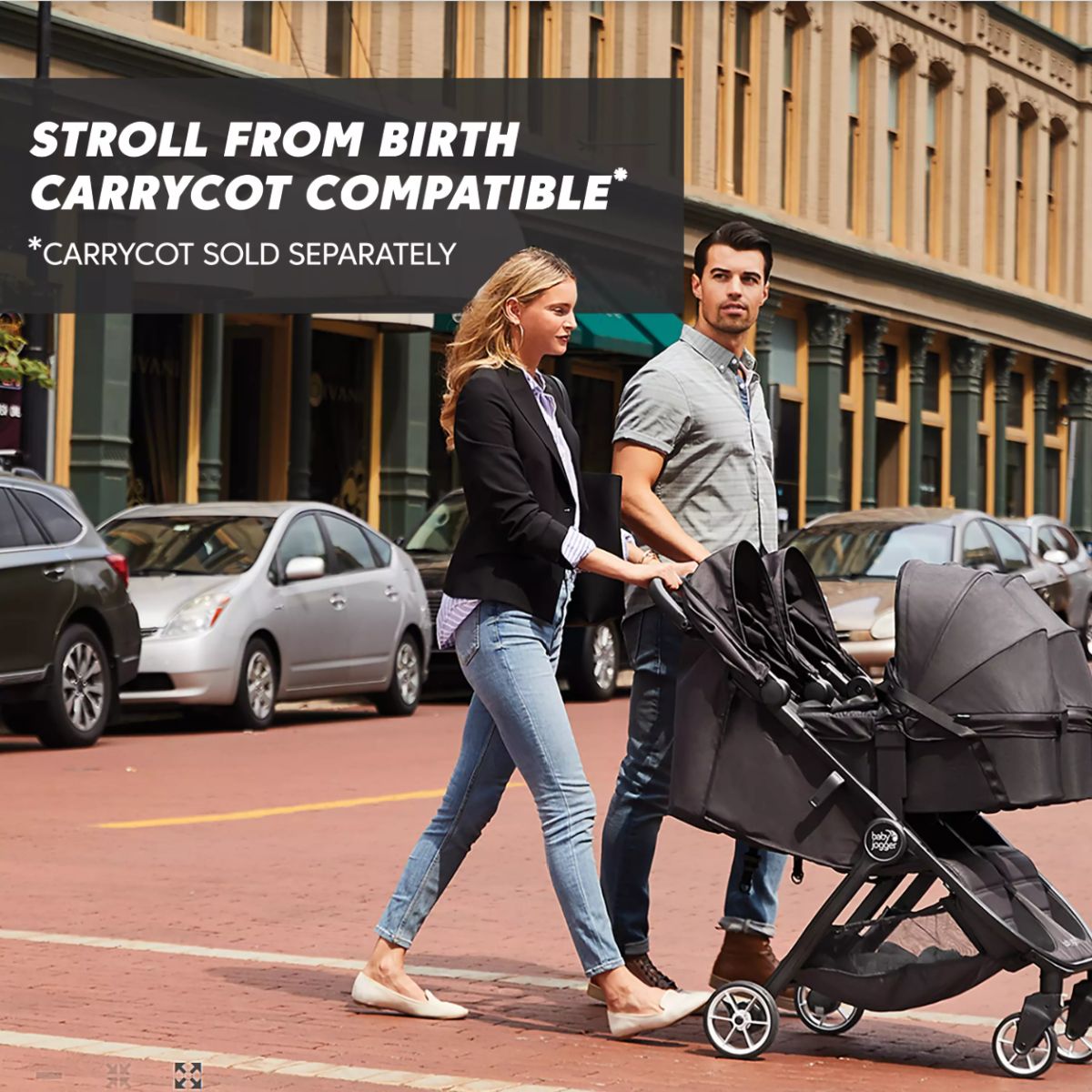 Baby Jogger City Tour 2 Double Stroller - Pitch Black