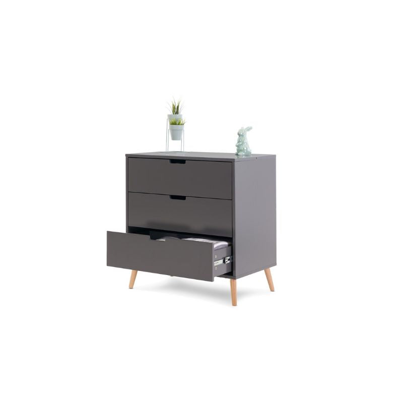 Dim Gray OBABY MAYA CHANGING UNIT - SLATE + NATURAL
