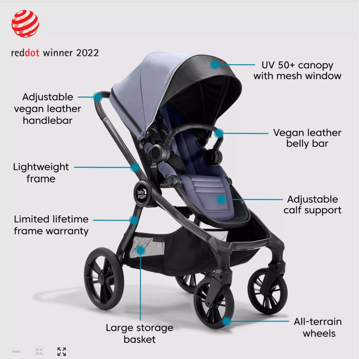 Baby Jogger city sights Compact Modular Stroller Bundle - Commuter